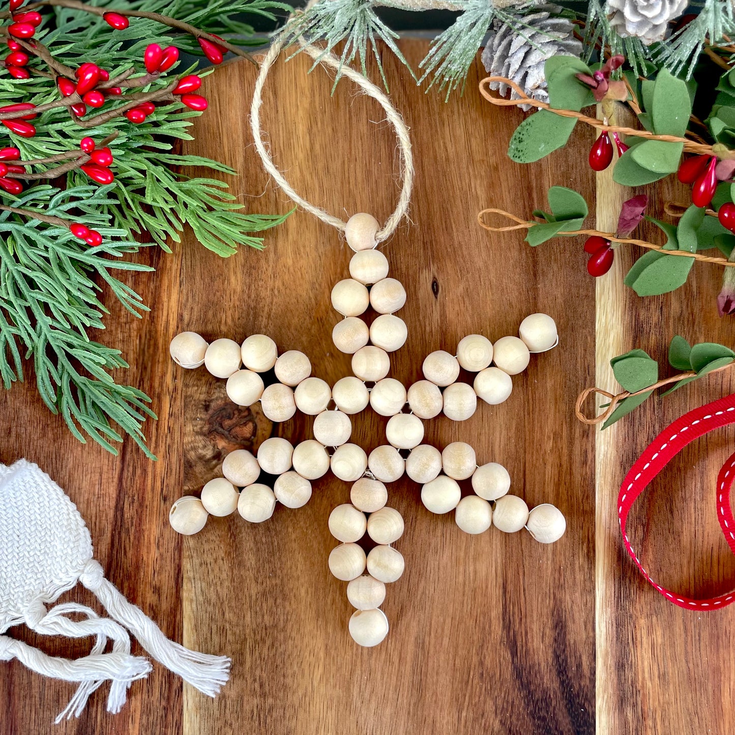 Beaded Snowflake Ornament