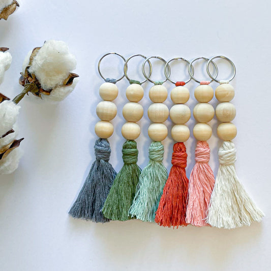 Beaded Tassel Keychains